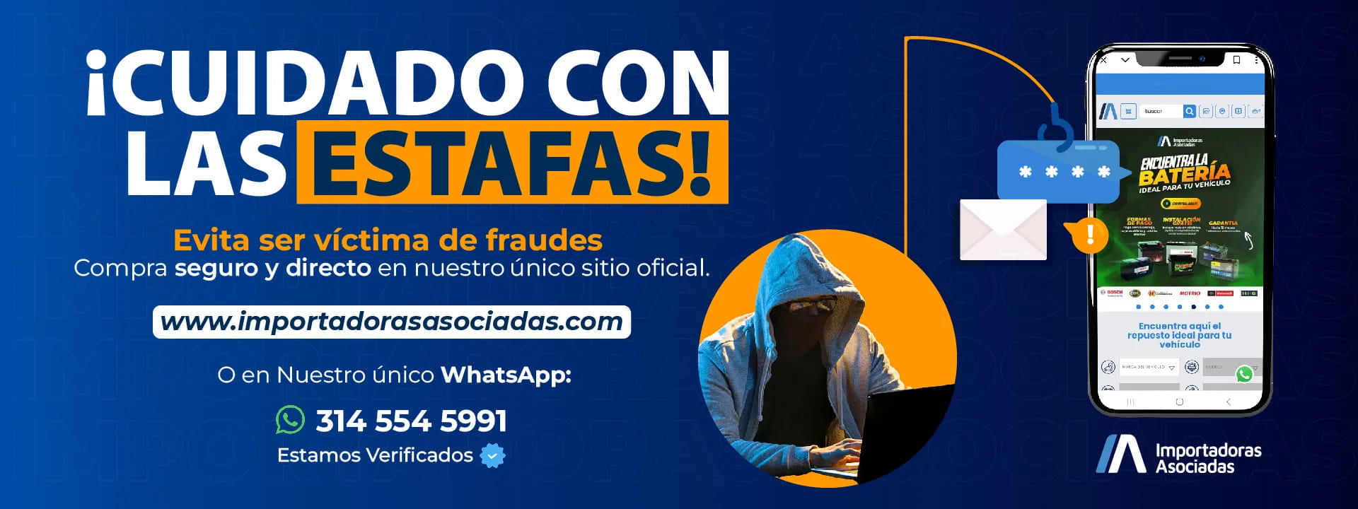 Alerta estafas, numero único 3145545991